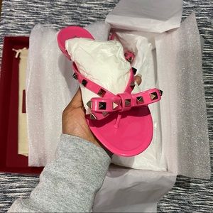 NIB VALENTINO Rockstud PVC Sandals AUTHENTIC